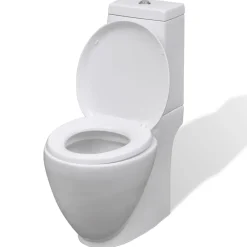 Plomberie-vidaXL Ensemble de bidet et toilette Céramique Blanc