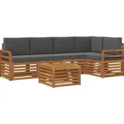 vidaXL Ensemble de canapé d'angle 6 pcs
