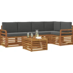 vidaXL Ensemble de canapé d'angle 6 pcs