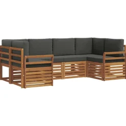 vidaXL Ensemble de canapé d'angle 6 pcs
