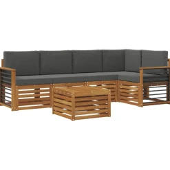 vidaXL Ensemble de canapé d'angle 6 pcs