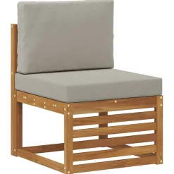 vidaXL Ensemble de canapé d'angle 9 pcs Gris Naturel et Clair