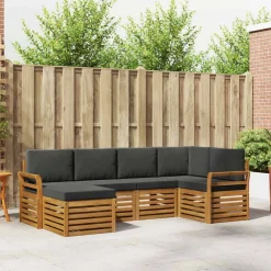 vidaXL Ensemble de canapé d'angle 6 pcs