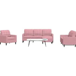 vidaXL Ensemble de canapés 4 pcs avec coussins Velours