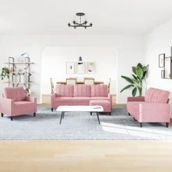 vidaXL Ensemble de canapés 4 pcs avec coussins Velours