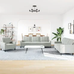 vidaXL Ensemble de canapés 4 pcs avec coussins Velours