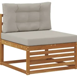 vidaXL Ensemble de canapés d'extérieur 8 pcs Gris Naturel et Clair