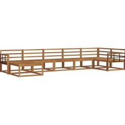Ensembles De Meubles-vidaXL Ensemble de canapés d'extérieur 7 pcs Naturel