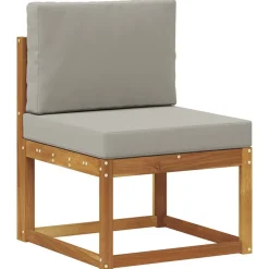 vidaXL Ensemble de canapés d'extérieur 7 pcs Gris Naturel et Clair