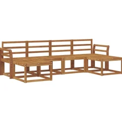 Ensembles De Meubles-vidaXL Ensemble de canapés d'extérieur 6 pcs Bois d'ingénierie Naturel
