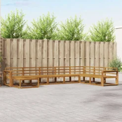 Ensembles De Meubles-vidaXL Ensemble de canapés d'extérieur 8 pcs Naturel