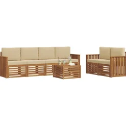 vidaXL Ensemble de canapés d'extérieur avec coussin