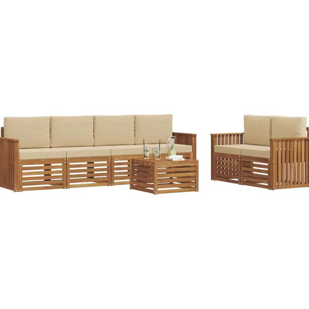 vidaXL Ensemble de canapés d'extérieur avec coussin