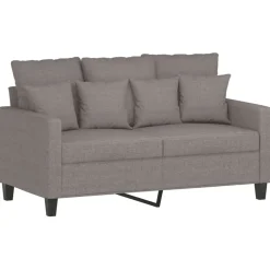 vidaXL Ensemble de canapés 3 pcs avec coussins Tissu