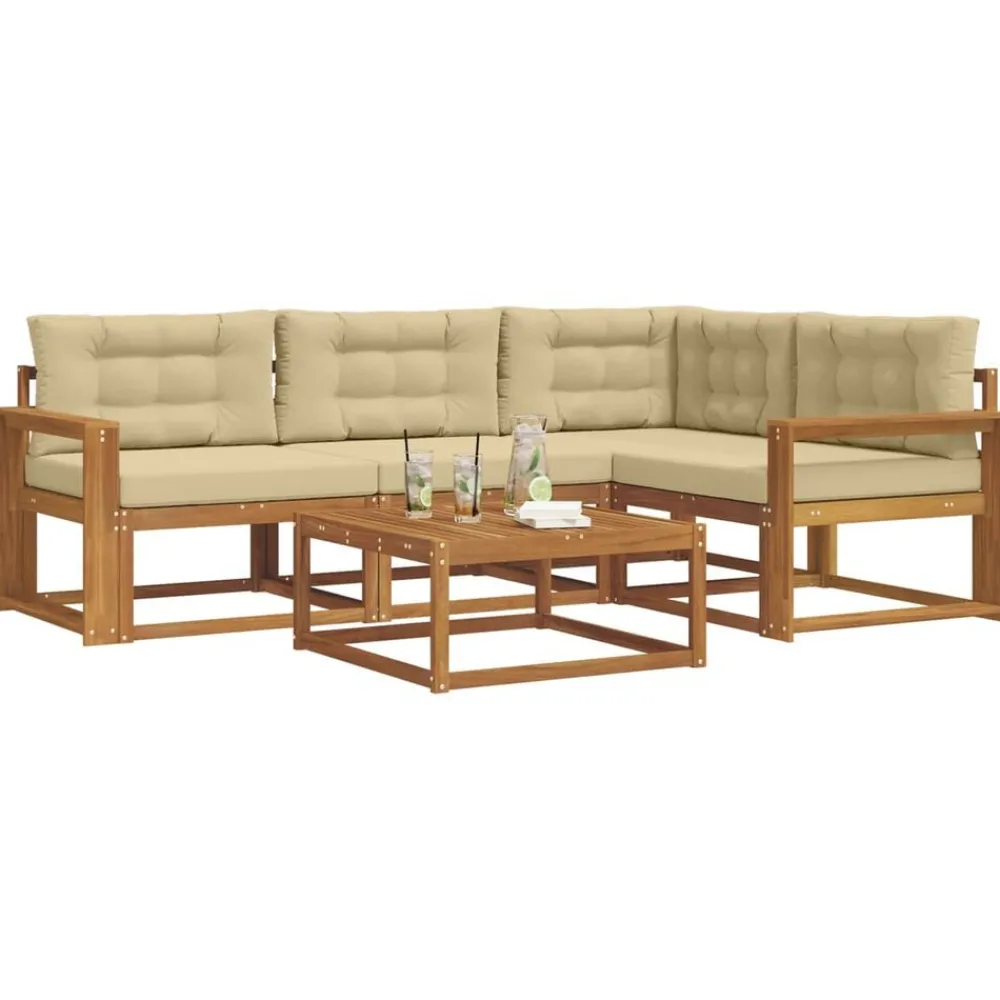 vidaXL Ensemble de canapés d'extérieur 5 pcs