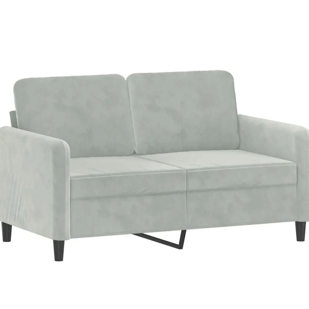 Canapés-vidaXL Ensemble de canapés 3 pcs velours Gris clair