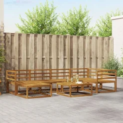 Ensembles De Meubles-vidaXL Ensemble de canapés d'extérieur 7 pcs Naturel