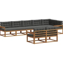 vidaXL Ensemble de canapés d'extérieur 8 pcs