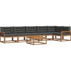 vidaXL Ensemble de canapés d'extérieur 7 pcs