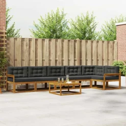 vidaXL Ensemble de canapés d'extérieur 7 pcs