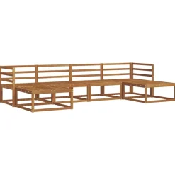 Ensembles De Meubles-vidaXL Ensemble de canapés d'extérieur 6 pcs Naturel et Crème