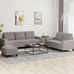 vidaXL Ensemble de canapés 3 pcs tissu