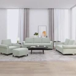vidaXL Ensemble de canapés 4 pcs avec coussins Velours