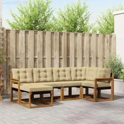 Ensembles De Meubles-vidaXL Ensemble de canapés d'extérieur 6 pcs Naturel et beige