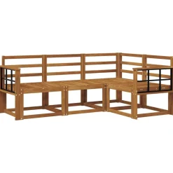 Ensembles De Meubles-vidaXL Ensemble de canapés d'extérieur 4 pcs Naturel