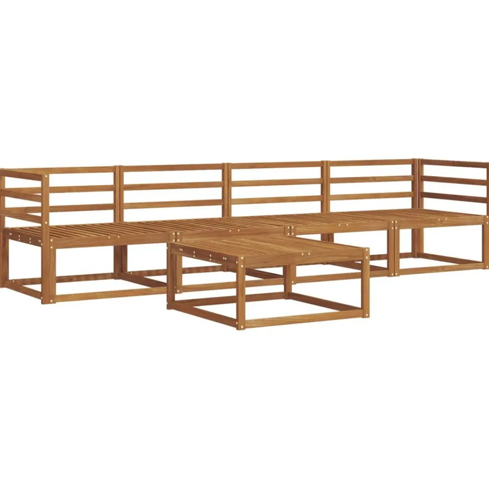 Ensembles De Meubles-vidaXL Ensemble de canapés d'extérieur 5 pcs Naturel