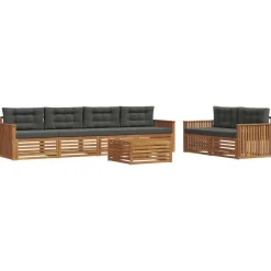 vidaXL Ensemble de canapés d'extérieur 7 pcs