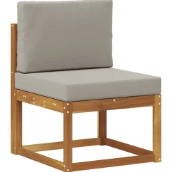 vidaXL Ensemble de canapés d'extérieur 6 pcs Gris Naturel et Clair