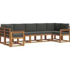vidaXL Ensemble de canapés d'extérieur 7 pcs