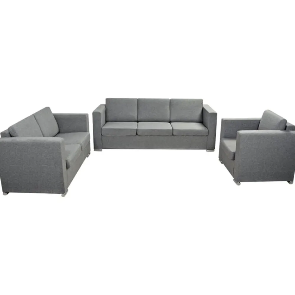 vidaXL Ensemble de canapés trois pièces Tissu