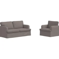 vidaXL Ensemble de Canapés 2 pcs 162 x 80 x 85 cm tissu