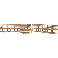 vidaXL Ensemble de canapés d'extérieur 9 pcs