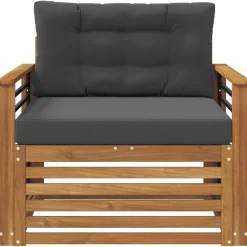 Mobilier De Jardin-vidaXL Ensemble de canapés d'extérieur Naturel et anthracite