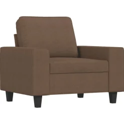Canapés-vidaXL Ensemble de canapés 4 pcs tissu Marron