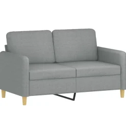vidaXL Ensemble de canapés 2 pcs coussins tissu
