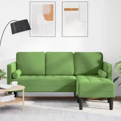 Canapés-vidaXL Ensemble de Canapés avec coussin Polyester Vert clair