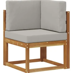 vidaXL Ensemble de canapés d'extérieur 9 pcs Gris Naturel et Clair