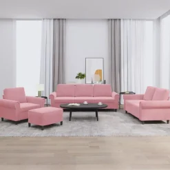 vidaXL Ensemble de canapés 4 pcs avec coussins Velours