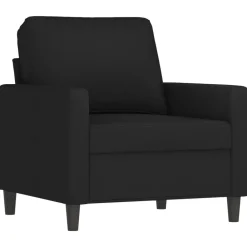 Canapés-vidaXL Ensemble de canapés 3 pcs avec coussins Velours Noir