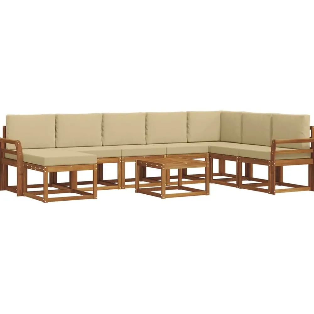 vidaXL Ensemble de canapés d'extérieur 9 pcs