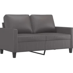 Canapés-vidaXL Ensemble de canapés 3 pcs avec coussins Similicuir Gris