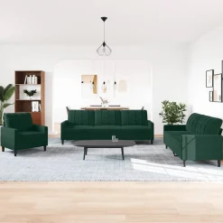 vidaXL Ensemble de canapés 4 pcs avec coussins Velours