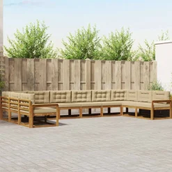 vidaXL Ensemble de canapés d'extérieur 10 pcs