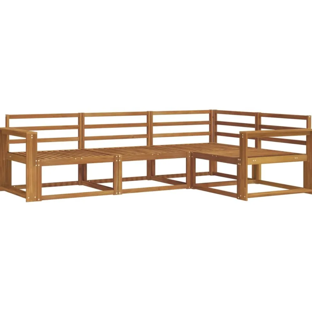 Ensembles De Meubles-vidaXL Ensemble de canapés d'extérieur 4 pcs Naturel