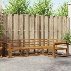 Ensembles De Meubles-vidaXL Ensemble de canapés d'extérieur 4 pcs Naturel