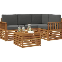 vidaXL Ensemble de canapés d'extérieur 5 pcs